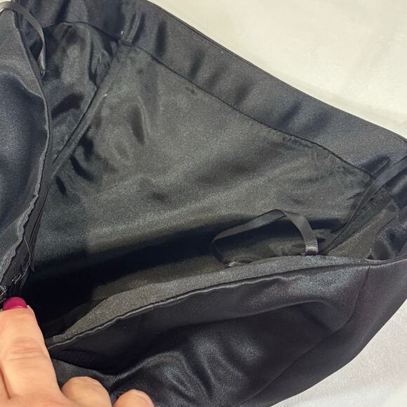 BCBG MaxAzria Black Strapless A-line Dress Size 8 - Picture 6 of 8